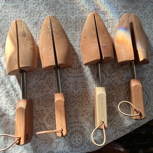 Two pair of Bostonian size large shoe stretcher